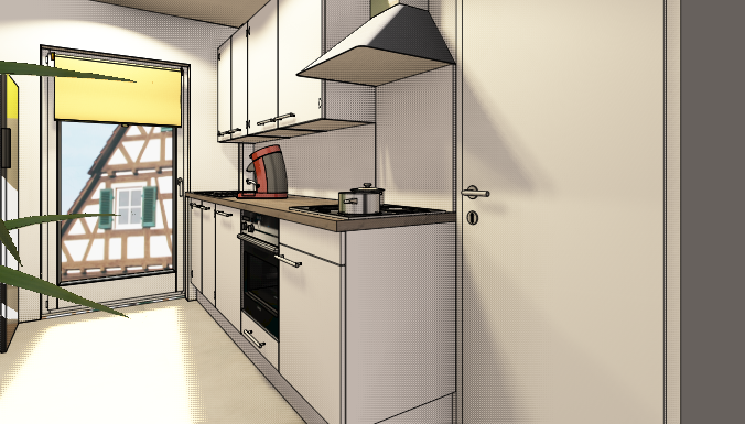 3D-Visualisierung einer Küche